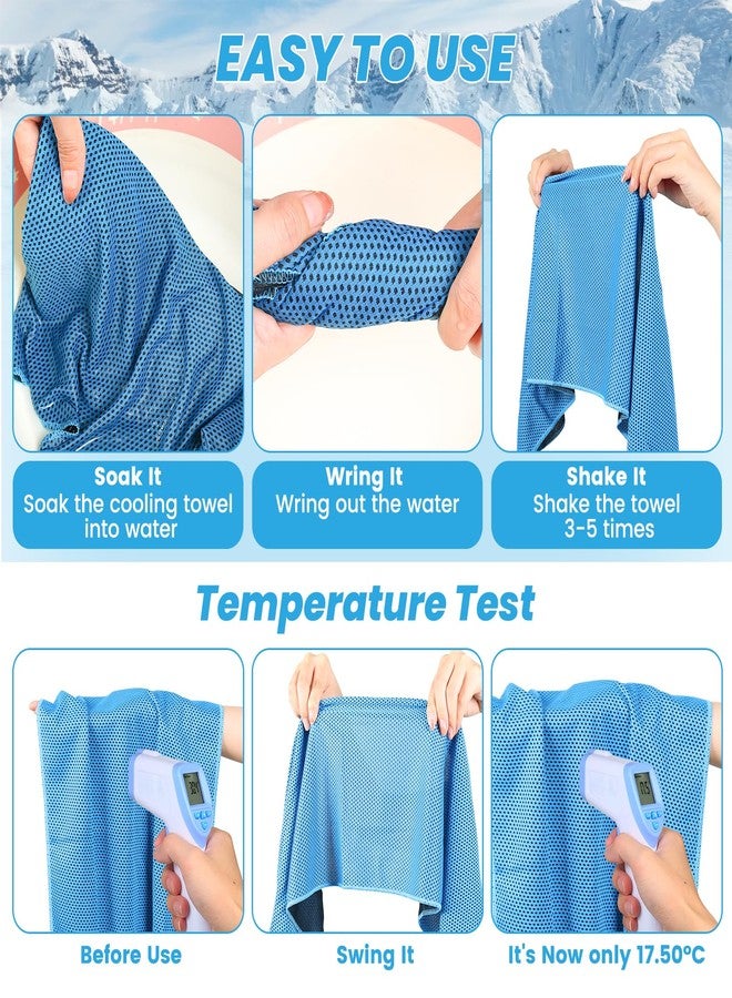 INNOLIFE 6 Pack Cooling Towels Breathable Ice Towel for Sports, Gym, Fitness, Running, Hiking, Yoga (Multicolor) - Image 4