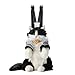 Chongker Stuffed Realistic Cat Plush Backpack Soft Cat Shaped Backpack with Detachable Straps Cute Purse Enough Room to Hold Keys Wallet Cosmetics Ideal Gift for GirlsBlack - Image 4