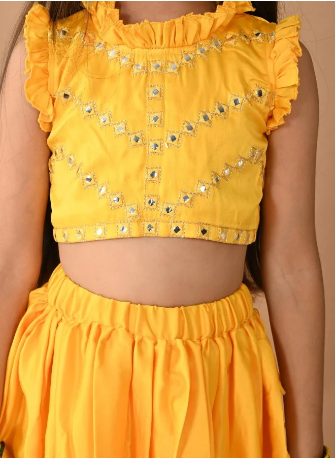 ليلك Embellished Lehenga Choli Set