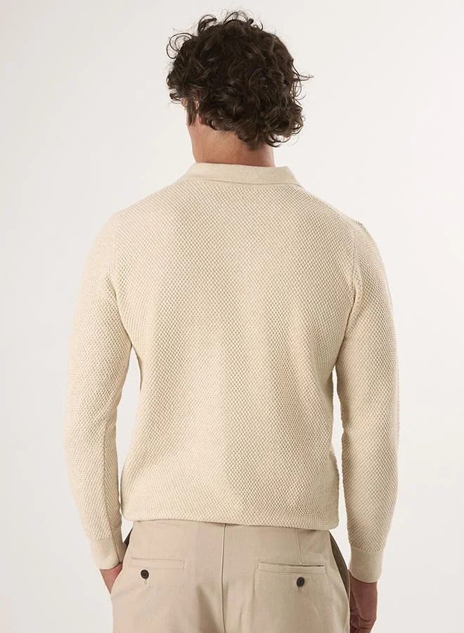 FELIX HARDY Sweater with Polo Collar and buttons