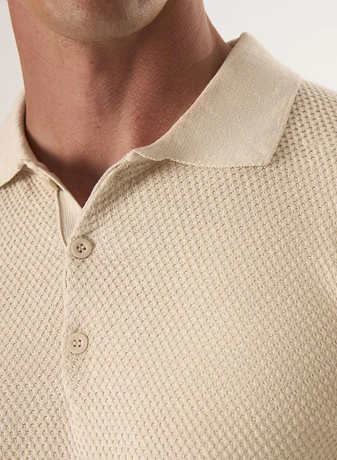 FELIX HARDY Sweater with Polo Collar and buttons