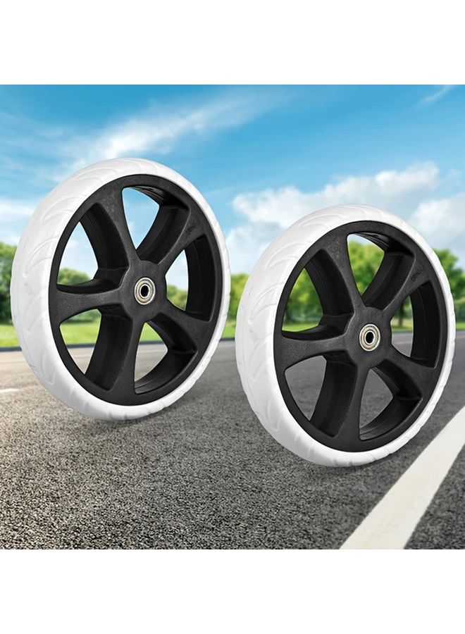 8.26 بوصة عجلات محامل EVA الصامتة لعربات التسوق وعربات الأمتعة مقاومة للاهتراء - Image 1
