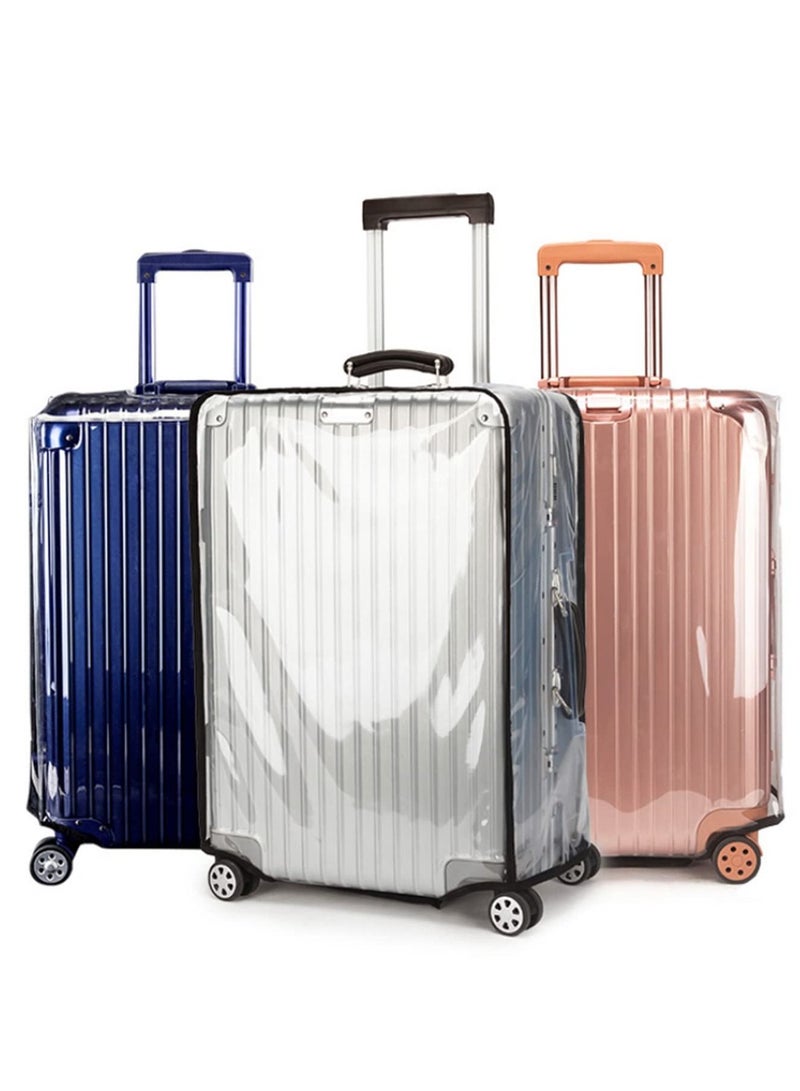 XiuWoo Full Transparent Luggage Protector Cover Thicken Suitcase Protector Cover PVC Suitcase Cover Rolling Luggage Cover - Image 2
