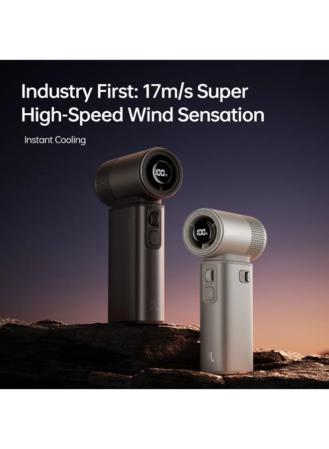 جيسيو لايف مروحة يدوية Ultra2 9000 مللي أمبير - رمادي غامق - Image 2