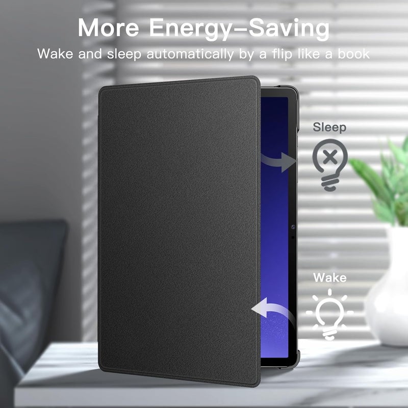 Jetech Case For Samsung Galaxy Tab S10 Plus/Tab S9 Plus 12.4-Inch With S Pen Holder, Slim Folio Stand Protective Tablet Cover, Multi-Angle Viewing (Graphite Black) - Image 5