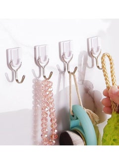 ZCM-HAPPY 48-Piece Wall Sticky Hooks White 2.50 x 4.70 x 2.00 centimetre  - Image 2