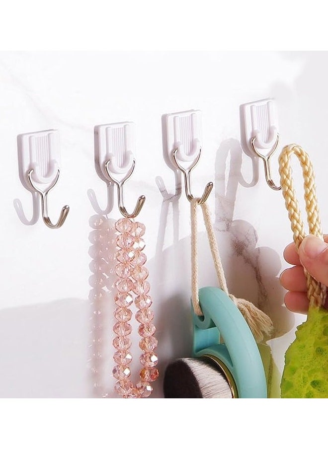 ZCM-HAPPY 48-Piece Wall Sticky Hooks White 2.50 x 4.70 x 2.00 centimetre  - Image 2
