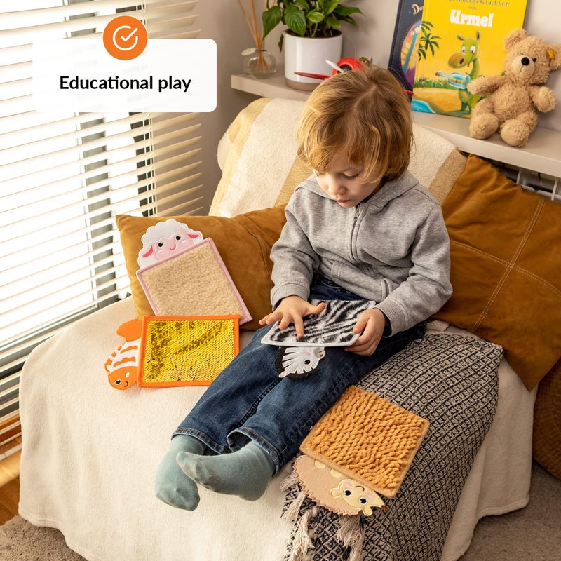 ODOXIA Sensory Mats for Autistic Children | Sensory Tiles for Kids | Sensory Wall Panel | Sensory Mats (Animals) | Sensory Toys | Sensory Room Equipment | Sensory Disorder Toys for Tactile Play - Image 3