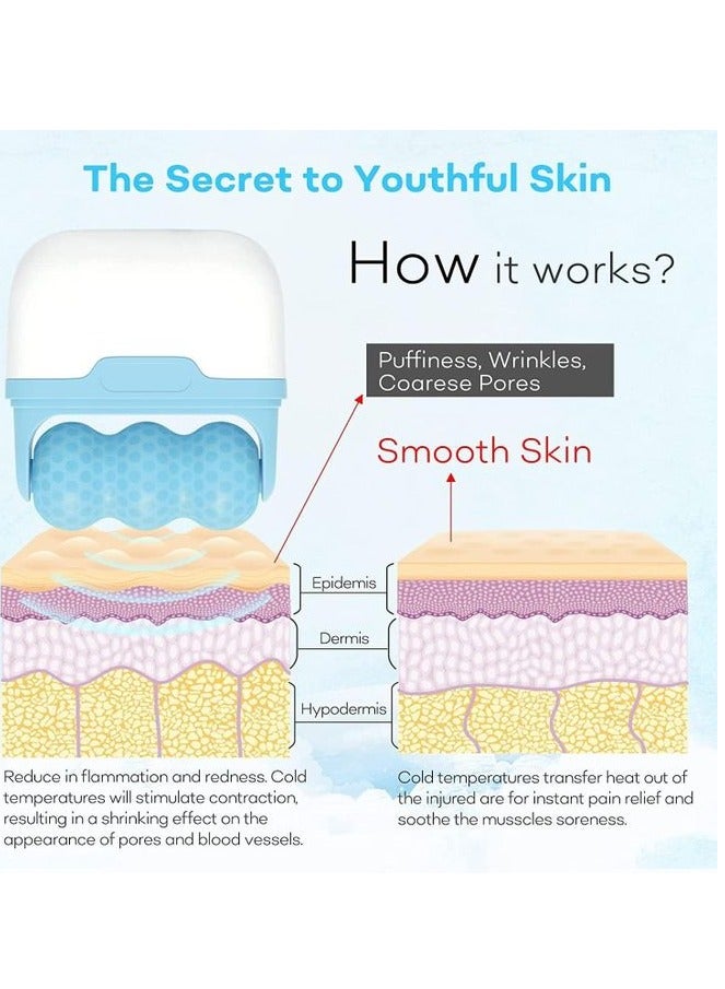 SOICY Ice Roller 2 in 1 Towel for Facial Skin and Eye Puffiness - Image 4