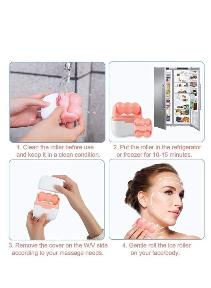 SOICY Ice Roller 2 in 1 Towel for Facial Skin and Eye Puffiness - Image 5