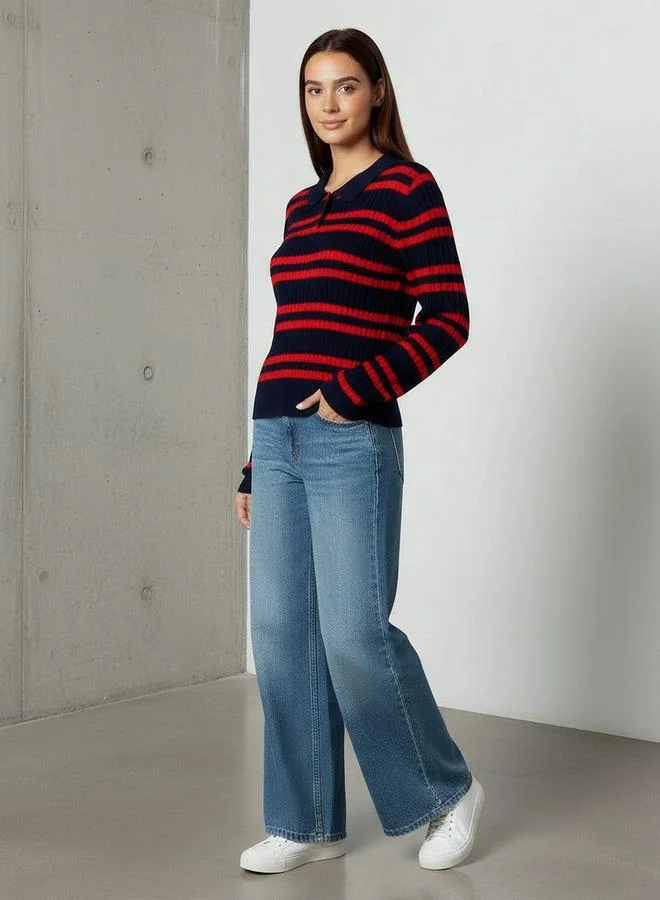 Lee Cooper Lee Cooper Regular Fit Polo T-shirt with Stripes