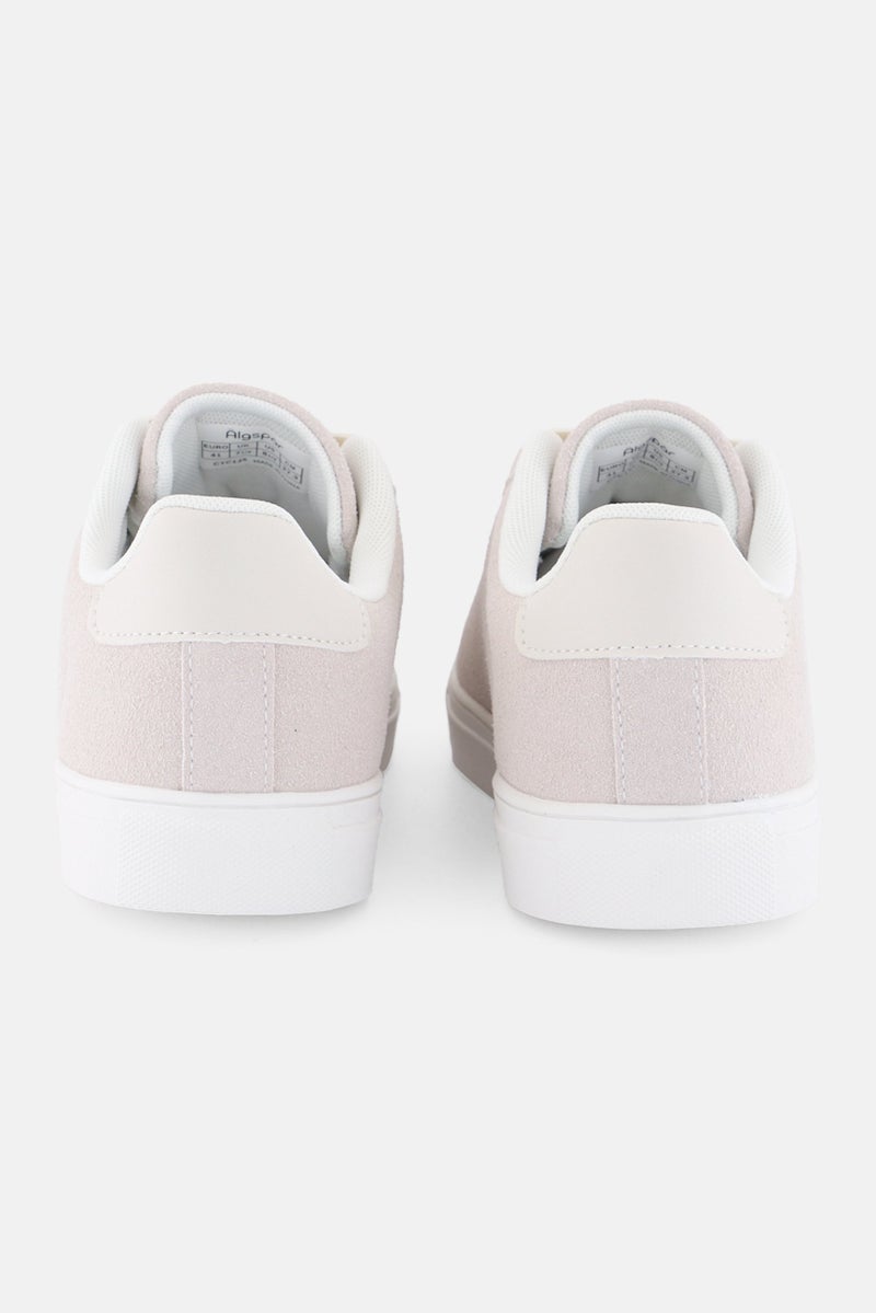 Algspar Men Lace Up Casual Shoes, Light Grey - Image 4