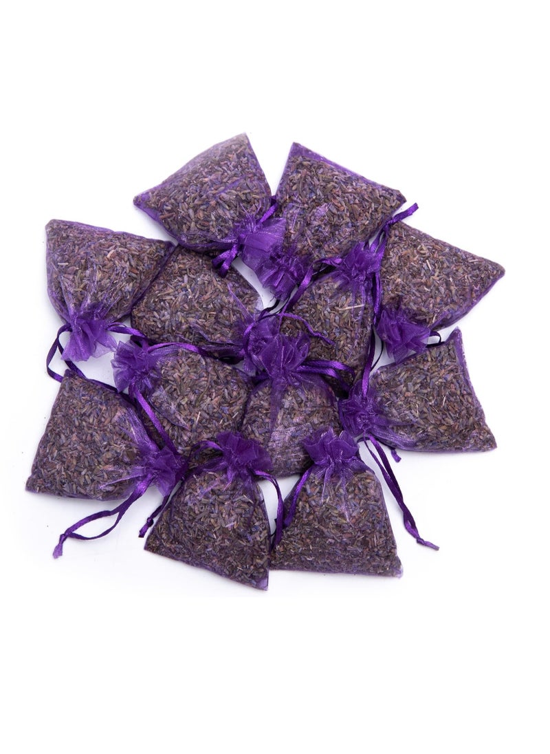 Lavande Sur Terre - Bag of 12 Sachets Dried Lavender Flower Lavender Sachets for Drawers and Closets - Image 1