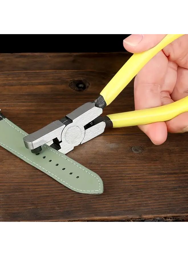 Precision 2mm Hole Punch Pliers Carbon Steel For Leather Craft Belt Repair DIY - Image 1