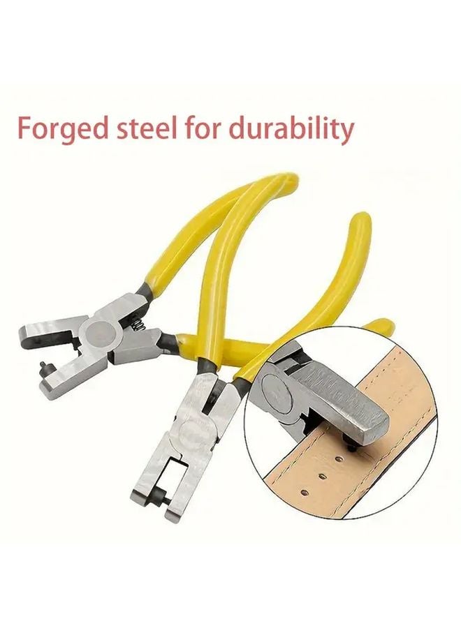 Precision 2mm Hole Punch Pliers Carbon Steel For Leather Craft Belt Repair DIY - Image 5