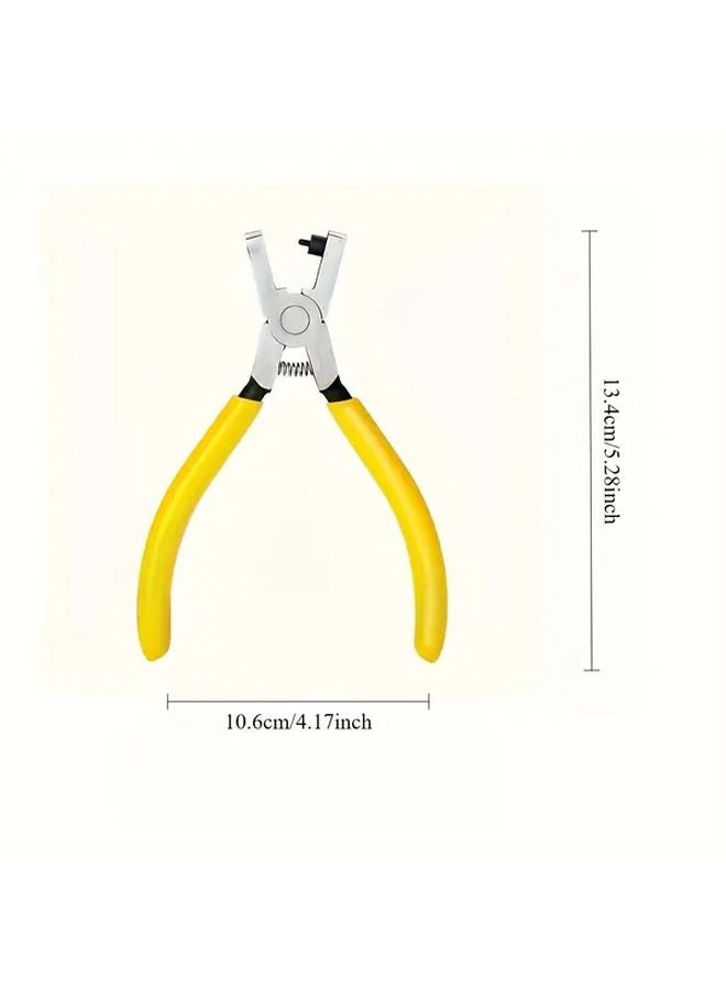 Precision 2mm Hole Punch Pliers Carbon Steel For Leather Craft Belt Repair DIY - Image 4