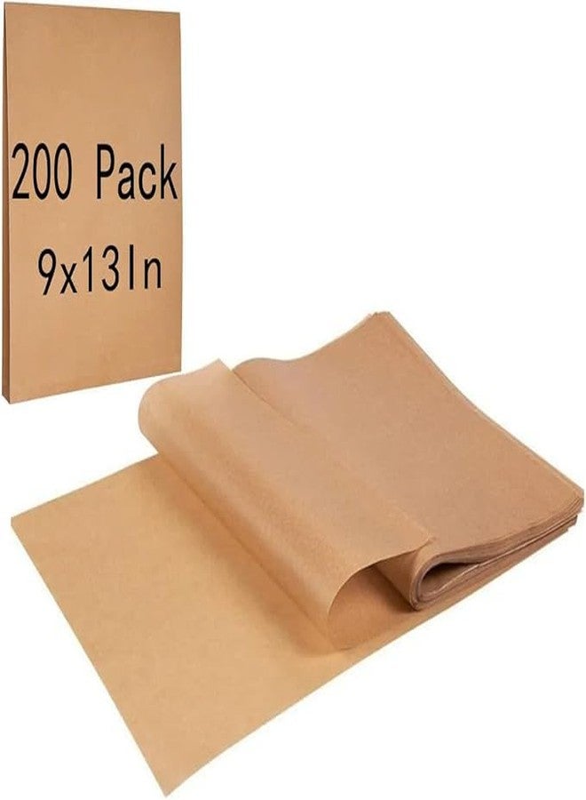 Kaito Pre-Cut Parchment Paper 9x13 for Baking – 200 Pcs Non-Stick, Unbleached Sheets for Half Sheet Pans – Oven Safe, Greaseproof - Image 1