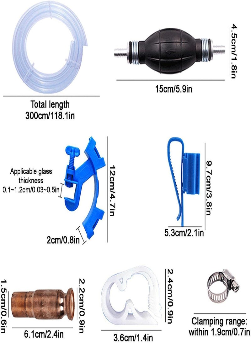 GGOOT Siphon Transfer Pump Kit,Multi-Use Water Extractor Suction Tool | High Flow Oil Liquid Water Siphon Hand Pump for Fish Tank Aquarium Swimming Pool - Image 4
