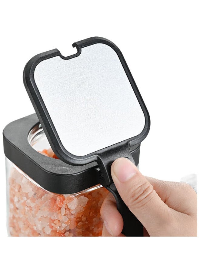 Mengting Seasoning Container, Salt Shaker, Glass Spice Jar Set, Household Condiment Bottle, Kitchen Seasoning Box, Salt Dispenser, Spice Container - Image 3