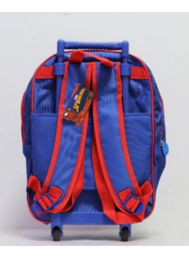 SPIDERMAN Marvel Spider-Man Junior 3-in-1 Trolley Bag Set, 14-Inch School Bag with Matching Accessories for Kids - Image 2