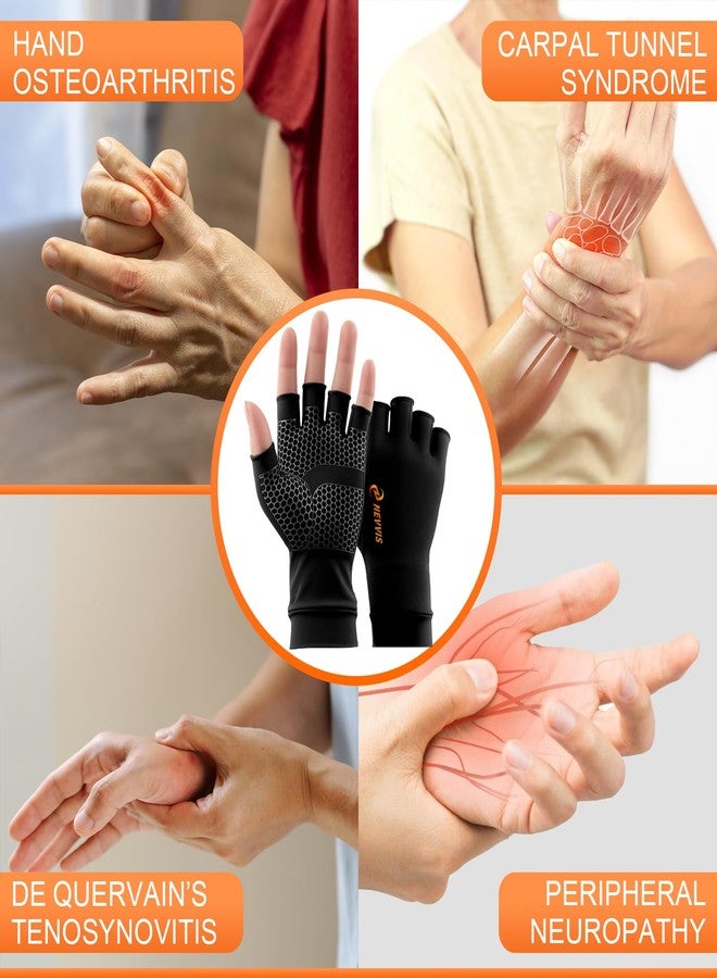 NEVVIS Compression Gloves Women Men, Arthritis Gloves for Women for Pain, Carpal Tunnel, Swelling Edema, Tendonitis, 1 Pair (Medium) - Image 5