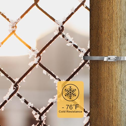OFFO Metal Zip Ties 19.7 in Premium Heavy Duty Stainless Steel Wire Multifunctional Locking Exhaust Wrap Flexible Durable 30 PCS - Image 4