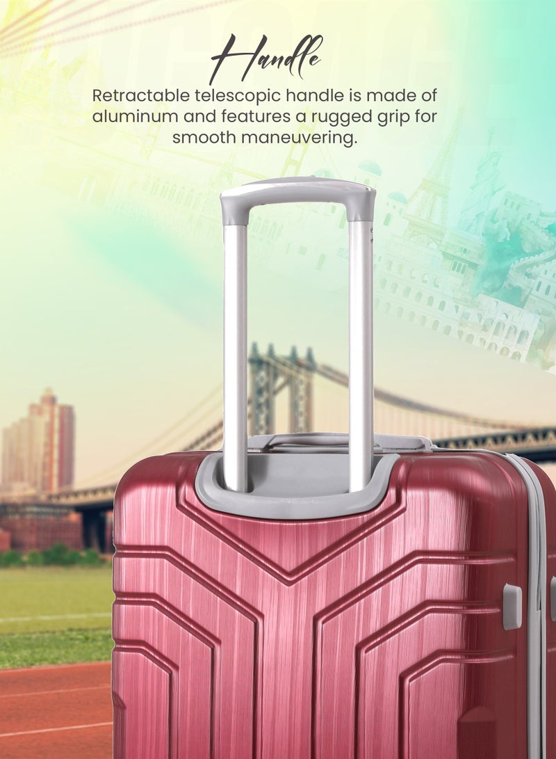 STARLIFE 3 Piece ABS Hard side Trolley Luggage Set Spinner Wheels with Number Lock 20/24/30 Inch - Image 3