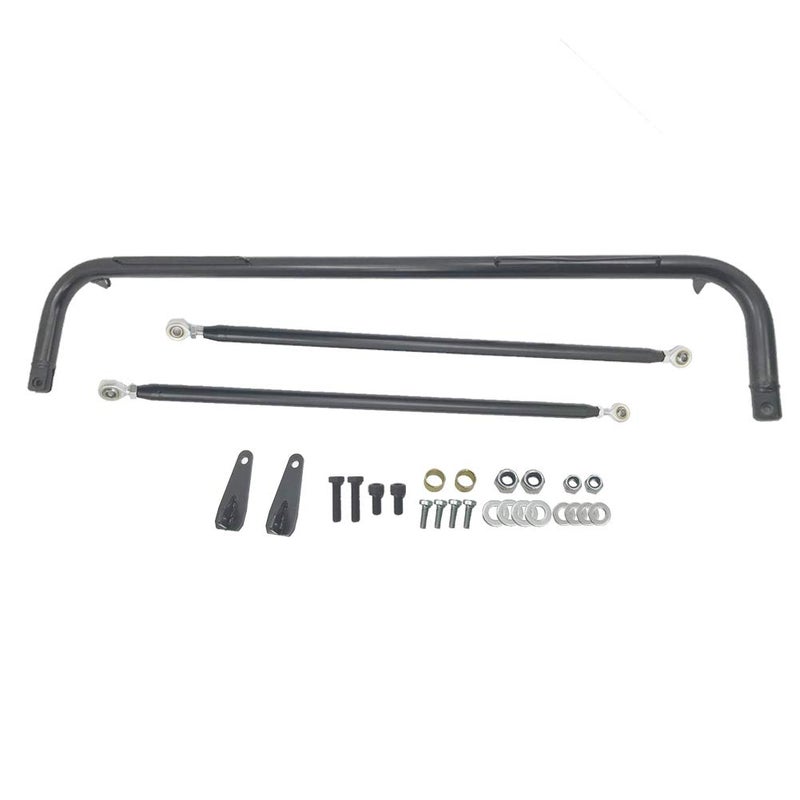 MOOSUN 49" Universal Iron Racing Safety Seat Belt Chassis Roll Harness Bar Rod Black Compatible with Ford Honda Mitsubishi and more, Works with All 4-Point, 5-Point and 6-Point Seat Belts - Image 5