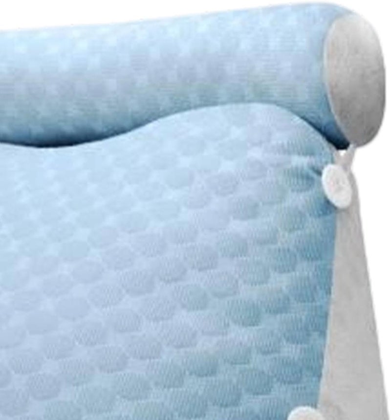 Wear Cushion Headboard Triangular Cooling Adjustable, Support, Soft, Back Cushion Mattress Filler for Gifts for Mom Bedsofa, Blue - Image 2