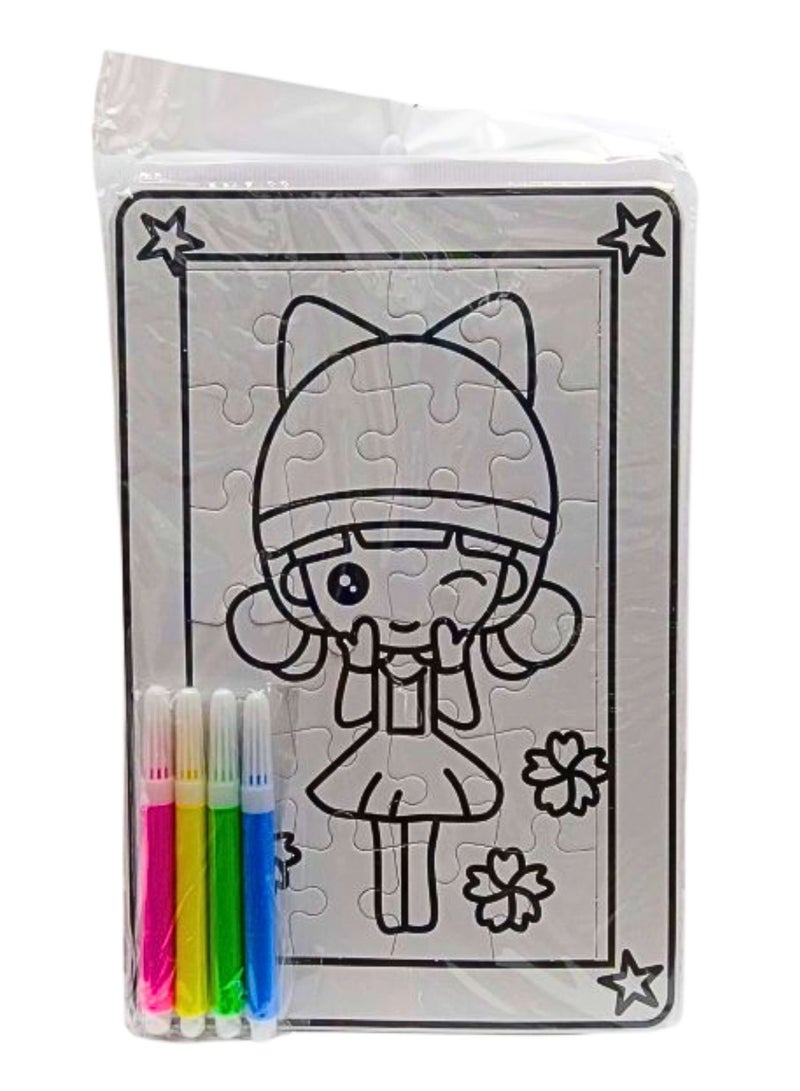 Puzzle Painting for Children & Kids Paperless Puzzle - 24 Pieces (Pack of 1) Age 3+ - Image 2