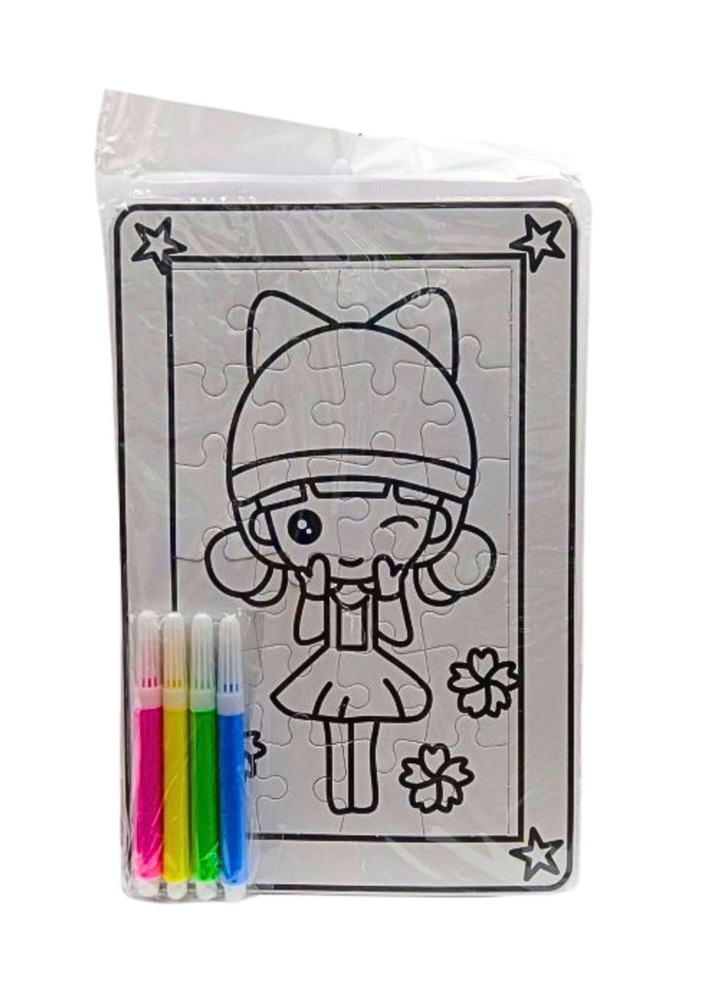 Puzzle Painting for Children & Kids Paperless Puzzle - 24 Pieces (Pack of 1) Age 3+ - Image 1