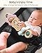 TinlyFinly Baby Bouncer Toy Bar Wooden Compatible with Baby Bjorn Bouncers Bouncer Toy Attachment Tight and Secure Fit So Fun to Watch Touch and Spin for Babies All Ages Wood Color Owl - Image 4