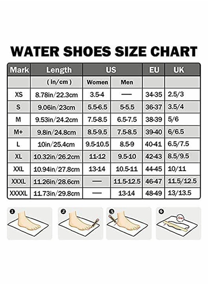 Water Shoes Women's Men's Outdoor Beach Swimming Aqua Socks Quick-Dry Barefoot Shoes Surfing Yoga Pool Exercise.