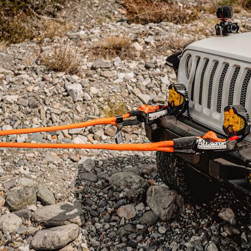 ALL-TOP Kinetic Recovery Rope Kit w/ 2 Soft Shackles, 48000Lbs, 1in x 30ft, Heavy Duty 30+% Elasticity, 16000Lbs Work Load Limit - Image 4