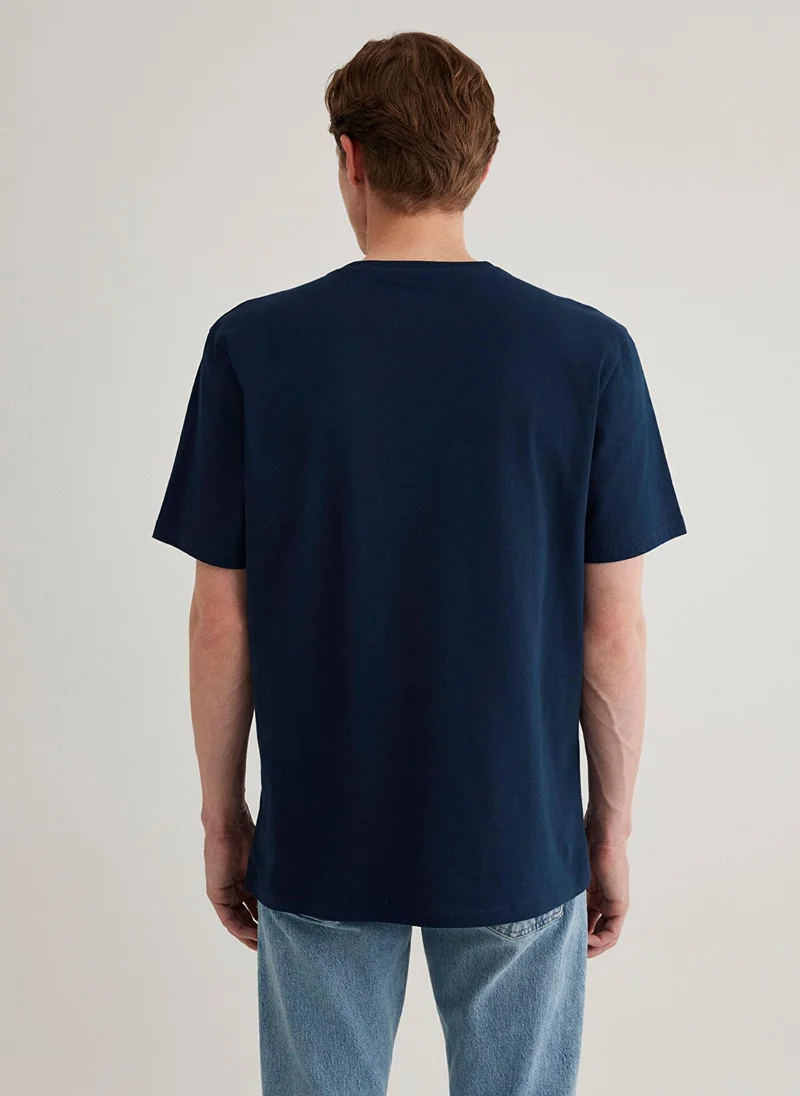 MAVI Mavi Logo Printed Navy T-Shirt