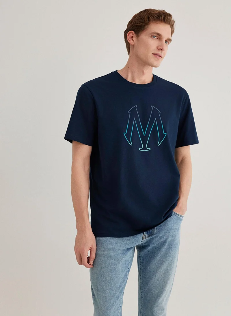 MAVI Mavi Logo Printed Navy T-Shirt
