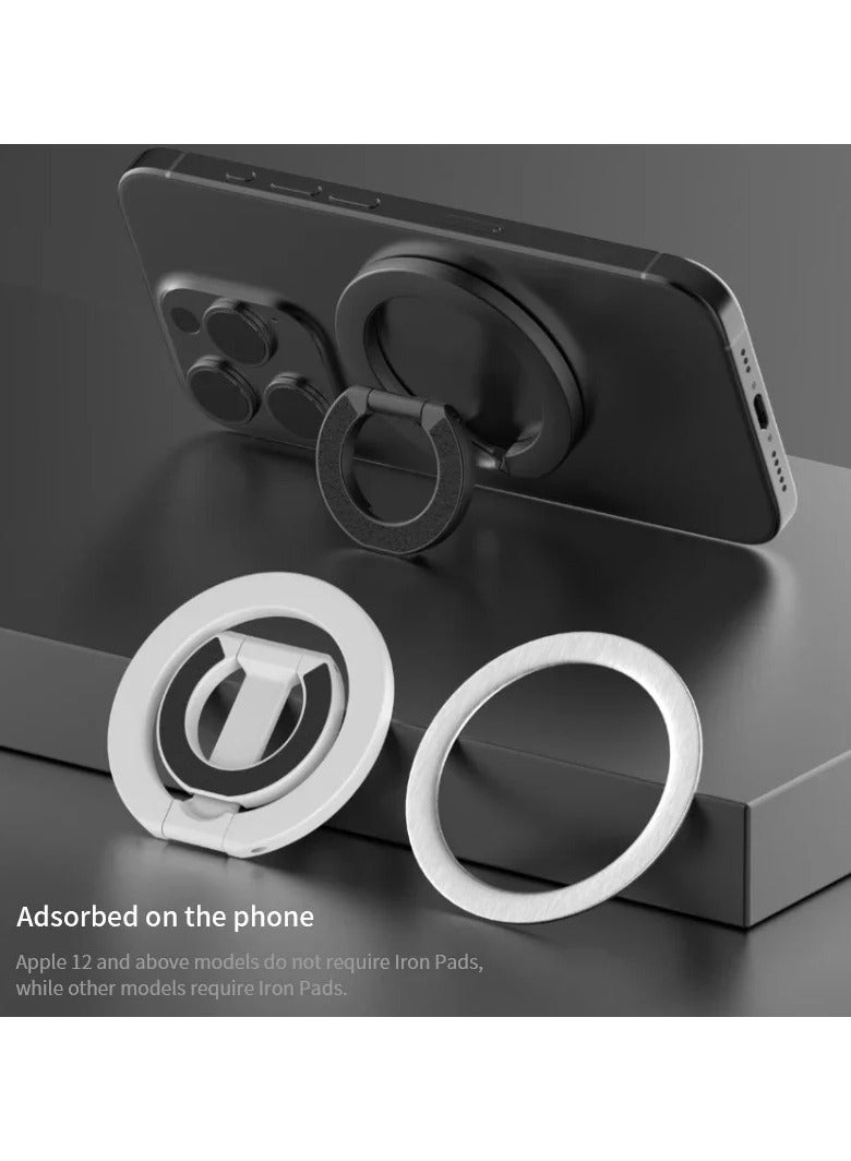 AROAQ For MagSafe Double Sided Magnetic Phone Ring Holder Portable Folding Cellphones Stand Phone Accessories Support Bracket Grip Tok - Image 3