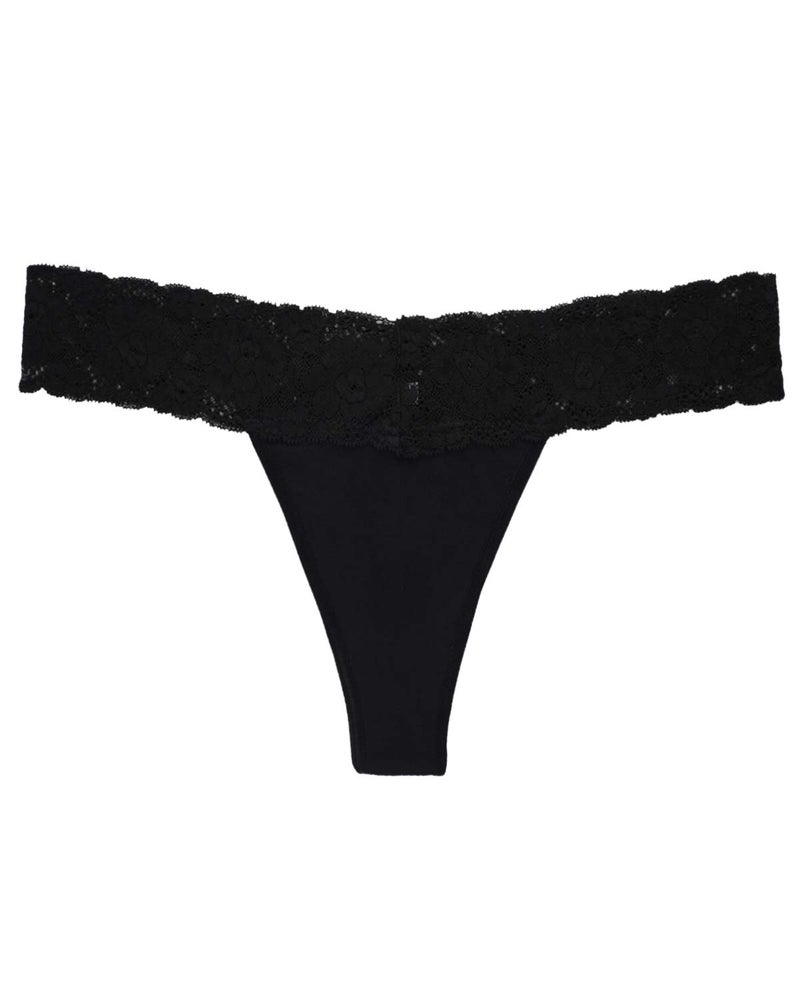 Sunm Boutique Pack of 6 Lace Thongs for Women Thong Underwear Women Women's Thin Lace Panties T Back Low Waist Thongs for Women (Multi, Medium) - Image 3