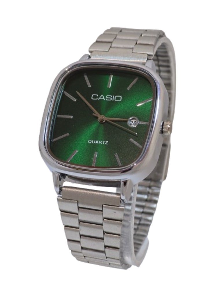 CASIO - Casio Watch for Unisex LTP-E117D Analog Stainless Steel -Silver - Image 1