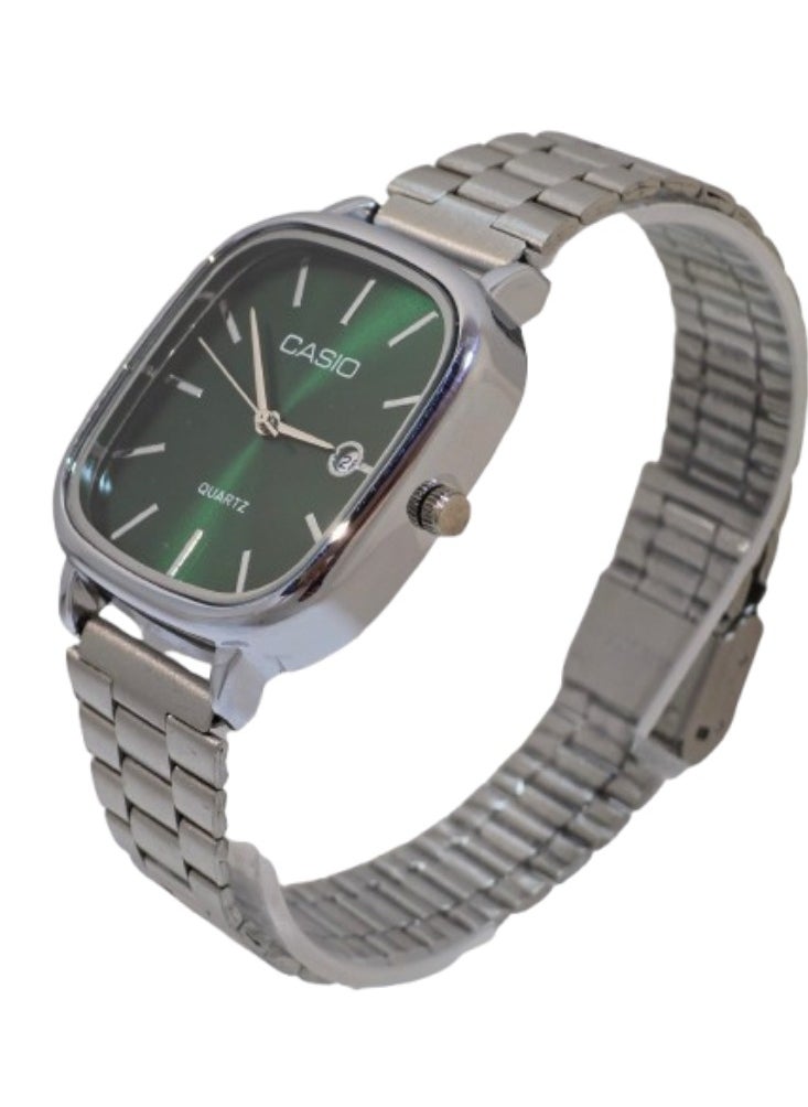 CASIO - Casio Watch for Unisex LTP-E117D Analog Stainless Steel -Silver - Image 1