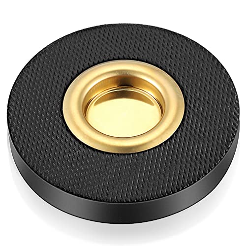 Facmogu Rock Stop for Cello, Cello Endpin Rest for Floor Protector String Instrument Accessory Christmas Gift, Rock Stop Endpin Stand Holder with Reinforced Brass Cup & Rubber Mat Anti-Slip Base - Image 1