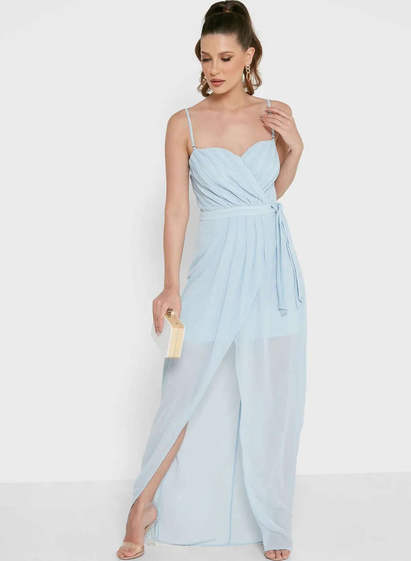 boohoo Bandeau Wrap Dress