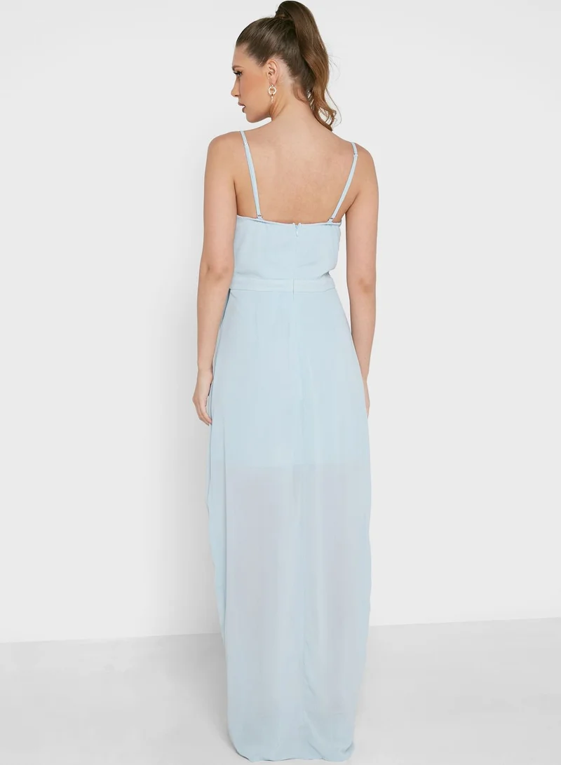 boohoo Bandeau Wrap Dress