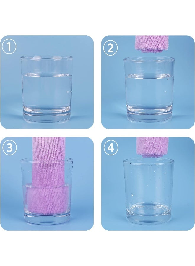 Softan Baby Washcloths, 24Pack Baby Wash Cloths Extra Soft & Ultra Absorbent - Image 5