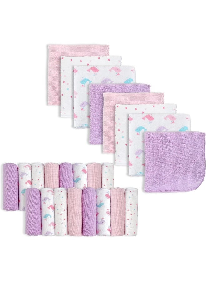 Softan Baby Washcloths, 24Pack Baby Wash Cloths Extra Soft & Ultra Absorbent - Image 1