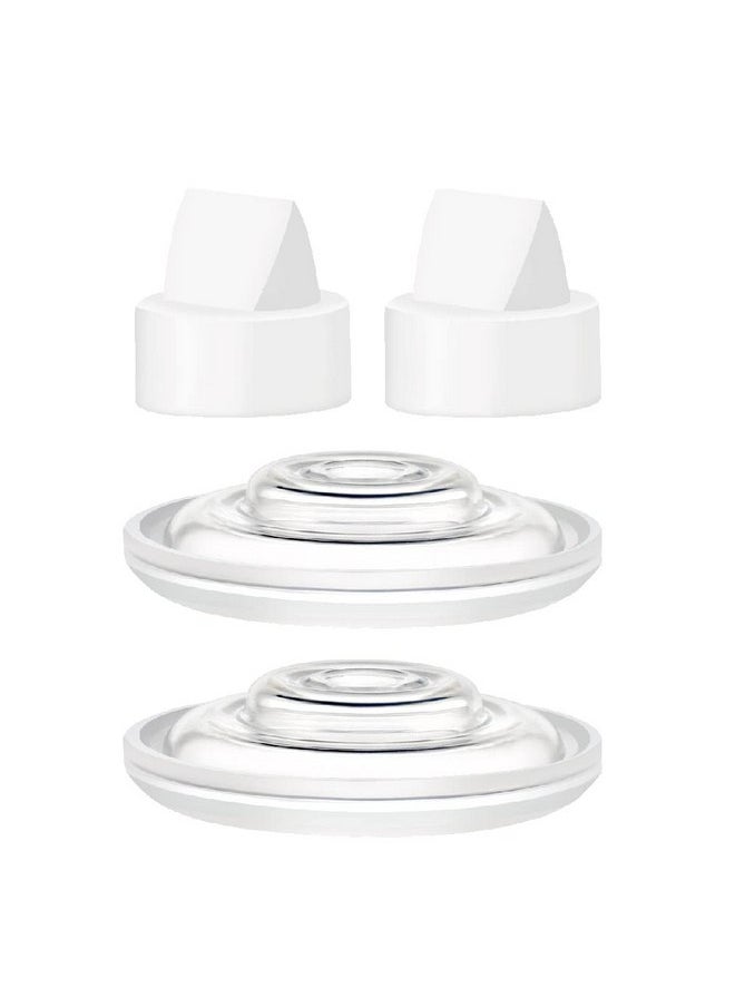 Maymom Maymom Duckbill Valve & Silicone Diaphragm Compatible with Momcozy S9/S10/S12, FEISIKE Cup 2011 Version, TSRETE Wearable Breast Pump; Replacement Pump Parts for Wearable Pumps, 2pc  - Image 1