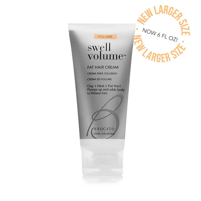 Brocato Swell Volume Hair Cream, 6 Oz: Volumizing & Thickening Cream for Men & Women | Heat Activated Fat Hair Volumizer Cream Plumps, Shapes & Adds Thickness to Thin Hair | Formulated with Clay - Image 2