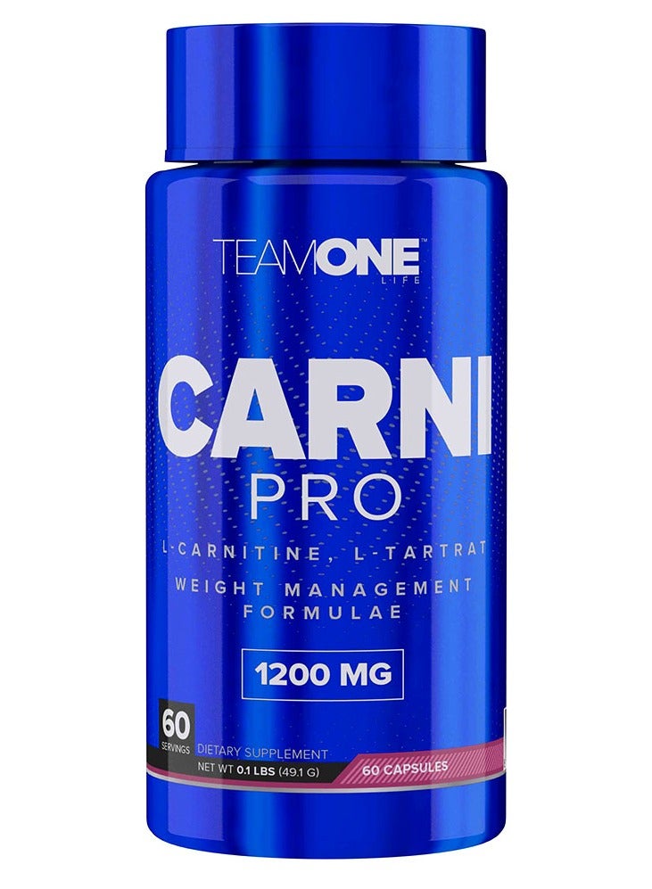كارني برو - L-كارنيتين L-تارتريت 1200 ملغ - 60 كبسولة