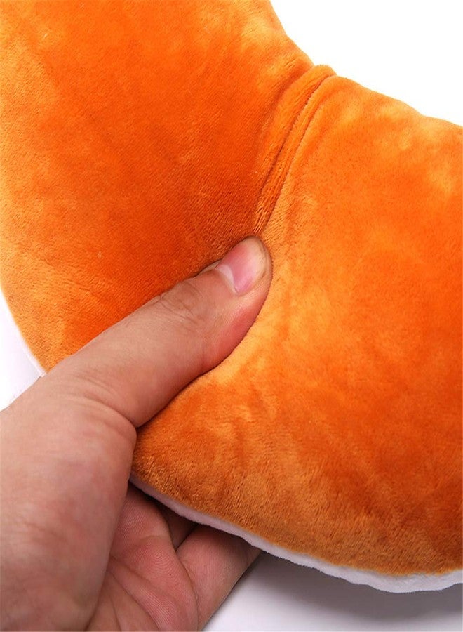 jidachuang Travel Pillows Planes Fox Animal U-Shaped Neck Pillow Plush Fur Warm Cartoon Comfortable Luggage Pillow for Airplanes Car Train (A-Brown) - Image 4