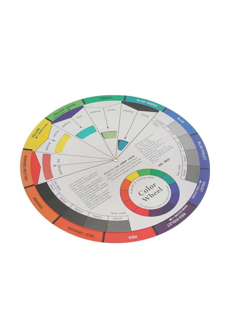 Creative Color Wheel, Paint Mixing Learning Guide Art Class Teaching Tool - No:0400 - Image 2